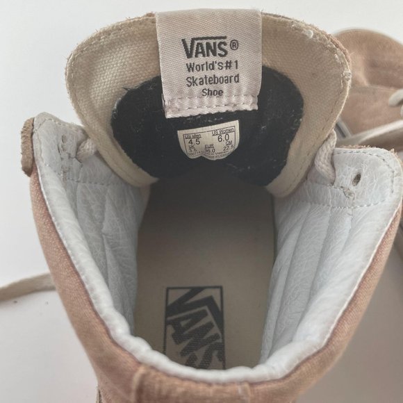 Vans Mauve Pink Suede Old Skool High Top Sneakers - Picture 4 of 10